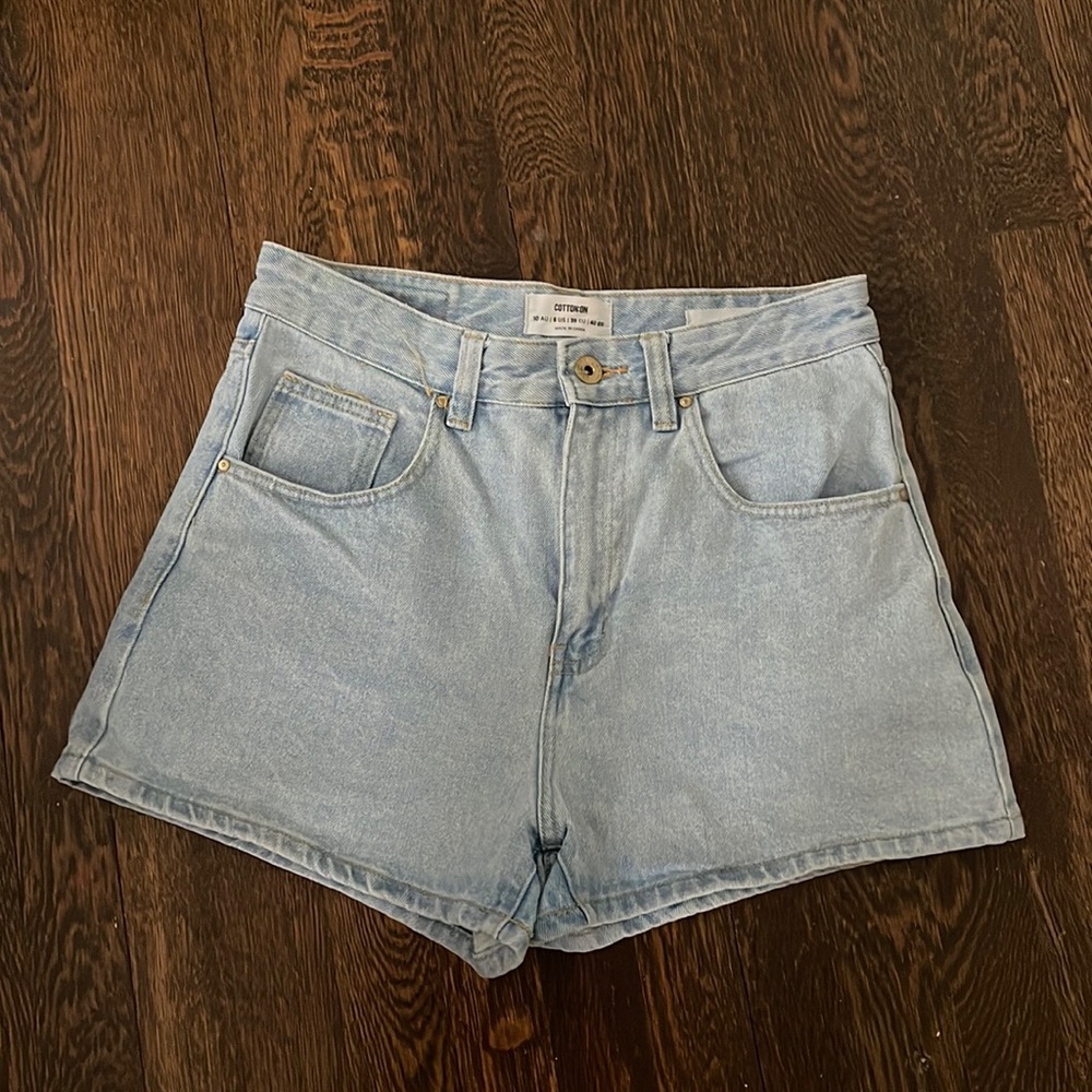 Cotton on high rise mom shorts